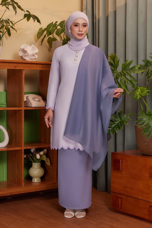 CAMELLIA KURUNG IN DUSTY PURPLE