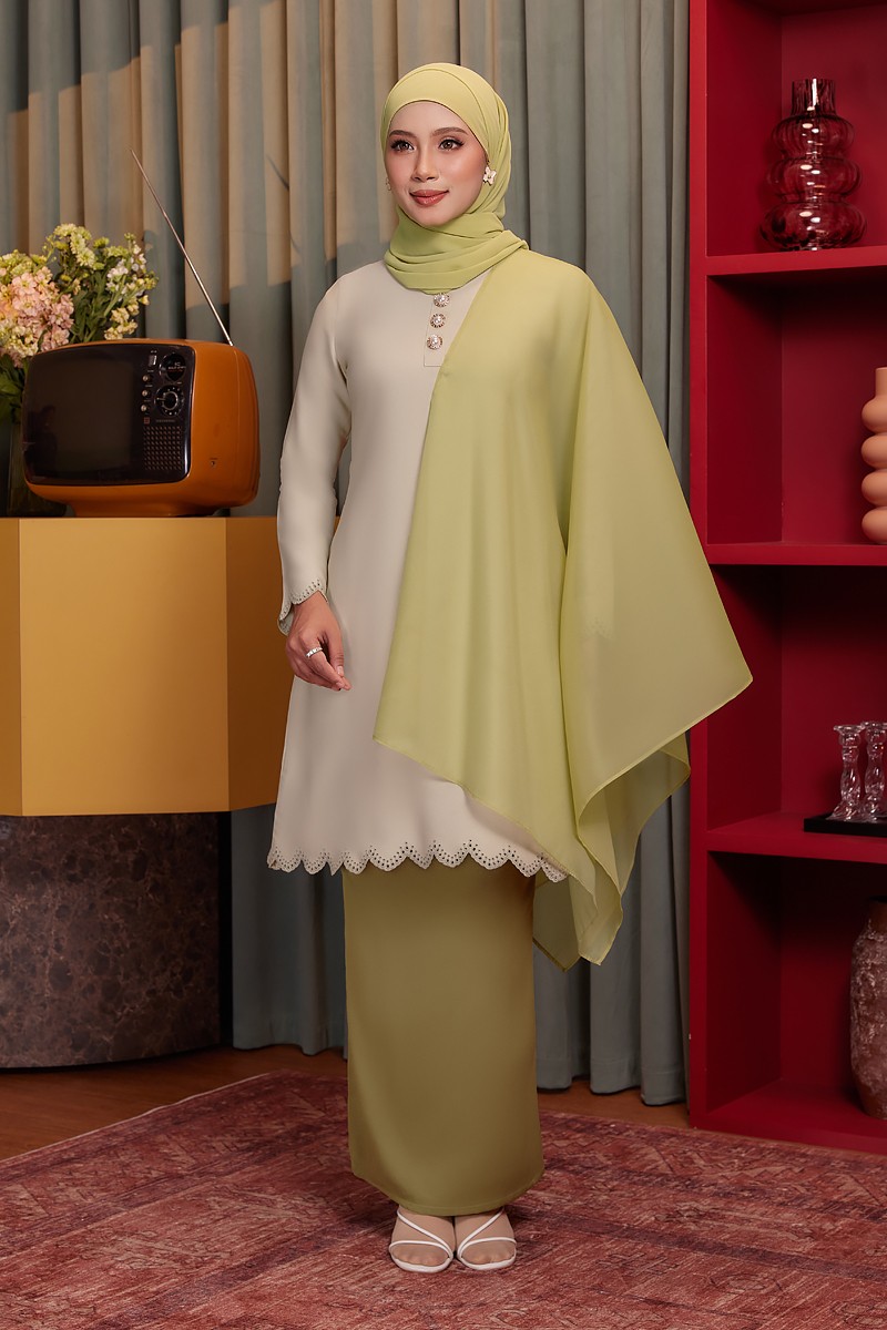 CAMELLIA KURUNG IN SAGE GREEN