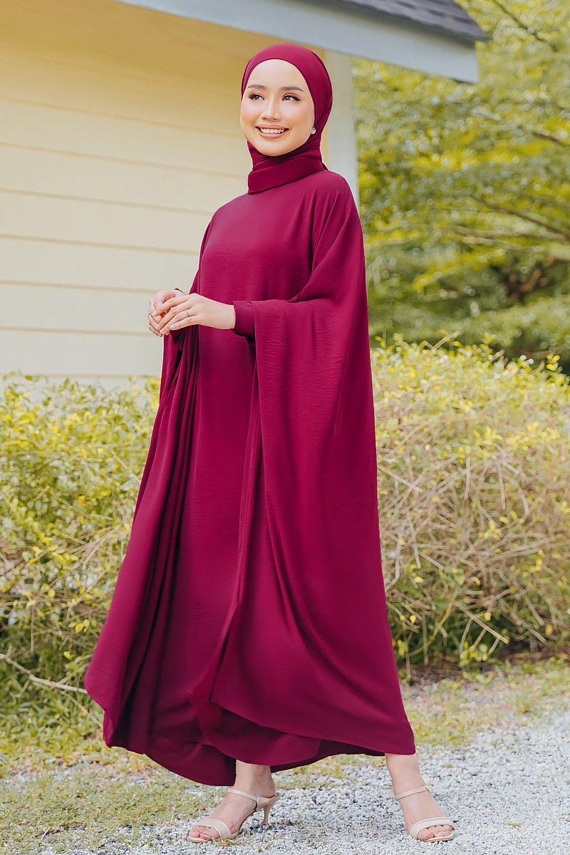 DARELLA CAFTAN IN MAROON